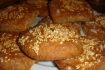 Рецепт. Постные лепешки с кунжутными семечками