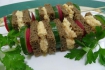 Рецепт. Бутерброды на шпажках с овощами и сыром