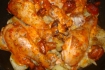 Рецепт. Картофель в духовке с голенью и грибами