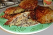 Рецепт. Деруны с грибами и луком (драники)