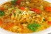 Рецепт. Суп из кабачков на курином бульоне
