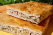 Рецепт. Слоеный пирог с рисом и куриным мясом
