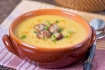 Рецепт. Суп с фрикадельками из тыквы