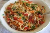 Рецепт. Китайская лапша с фаршем и овощами