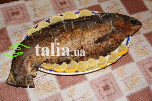 Рецепт. Фаршированный карп с орехами Рецепт. Фаршированный карп с орехами