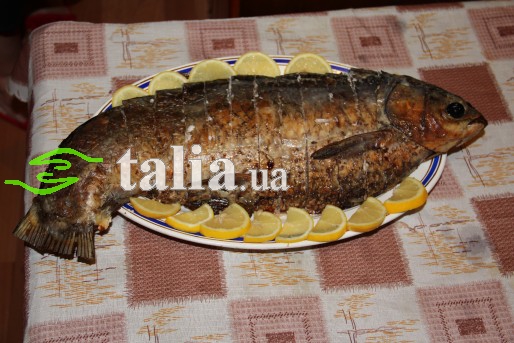 Рецепт. Фаршированный карп с орехами Рецепт. Фаршированный карп с орехами