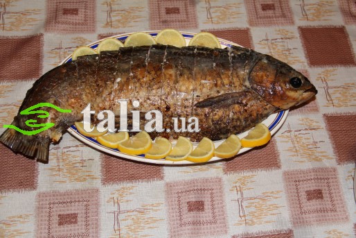 Рецепт. Фаршированный карп с орехами Рецепт. Фаршированный карп с орехами
