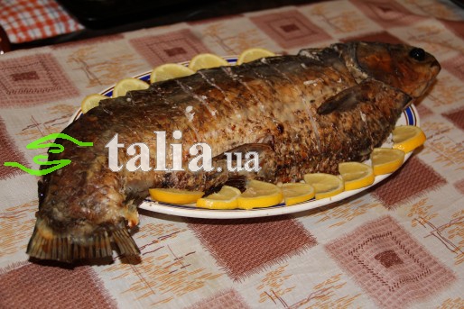 Рецепт. Фаршированный карп с орехами Рецепт. Фаршированный карп с орехами