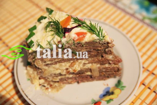 Рецепт. Печеночный торт
