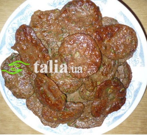 Рецепт. Блины из печени и куриных сердечек
