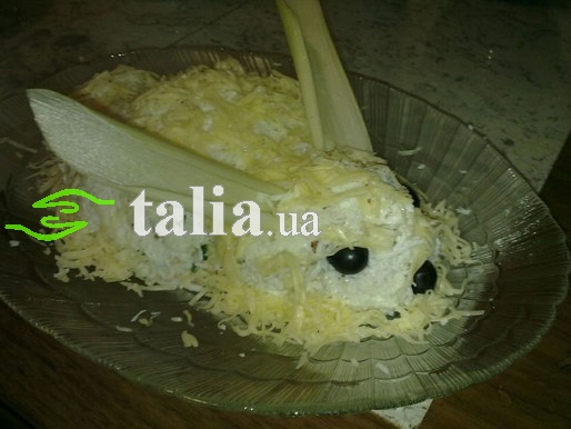Рецепт. Пасхальный кролик. Салат с ананасами Рецепт. Пасхальный кролик. Салат с ананасами