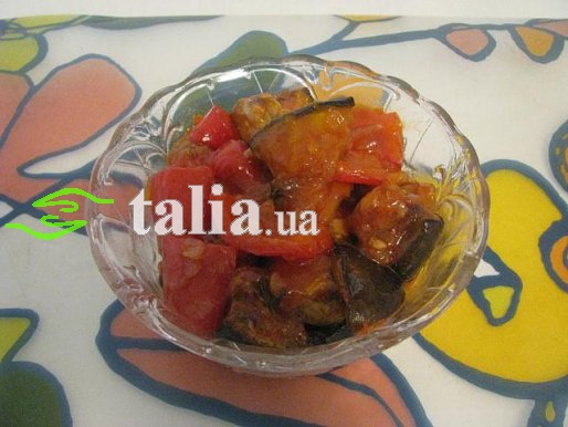 Рецепт. Салат из баклажанов