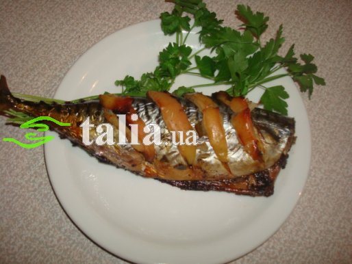 Рецепт. Запеченная скумбрия с яблоками Рецепт. Запеченная скумбрия с яблоками