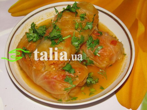 Рецепт. Голубцы постные без мяса Рецепт. Голубцы постные без мяса