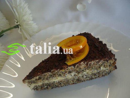 Рецепт. Маковый торт ''Ароматная фантазия'' Рецепт. Маковый торт ''Ароматная фантазия''