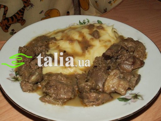 Рецепт. Куриная печень по-французски Рецепт. Куриная печень по-французски