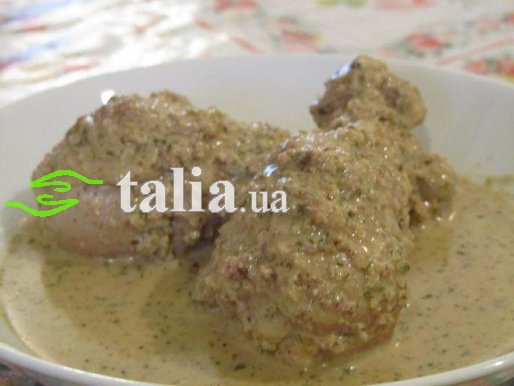 Рецепт. Курица по-грузински ''Сациви'' Рецепт. Курица по-грузински ''Сациви''