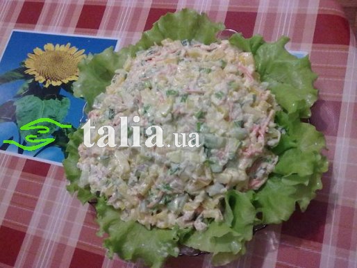 Рецепт. Салат ''Столичный'' с крабовым мясом Рецепт. Салат ''Столичный'' с крабовым мясом