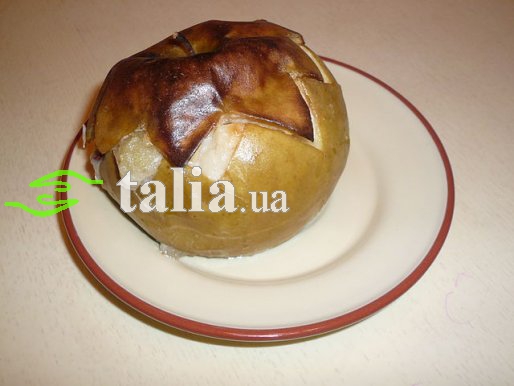 Рецепт. Печеные яблоки с творогом и изюмом Рецепт. Печеные яблоки с творогом и изюмом