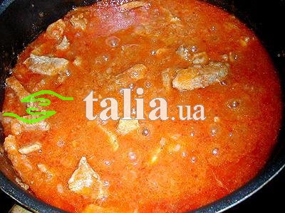 Рецепт. Гуляш из говядины и фасоли Рецепт. Гуляш из говядины и фасоли