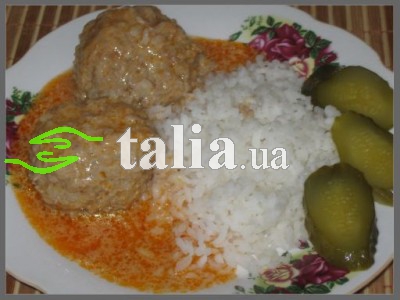 Рецепт. Тефтели с рисом мясные Рецепт. Тефтели с рисом мясные