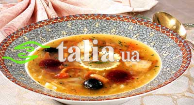 Рецепт. Солянка рыбная Рецепт. Солянка рыбная