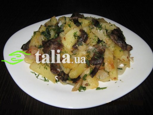 Рецепт. Картошка с грибами Рецепт. Картошка с грибами
