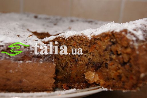 Рецепт. Морковный пирог с бананами Рецепт. Морковный пирог с бананами