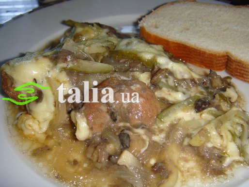 Рецепт. Говядина в духовке с грибами и овощами