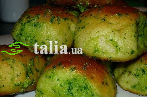 Рецепт. Булочки к борщу с зеленью Рецепт. Булочки к борщу с зеленью