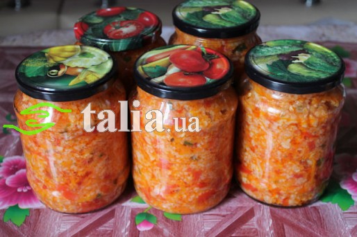 Рецепт. Салат с рисом на зиму Рецепт. Салат с рисом на зиму