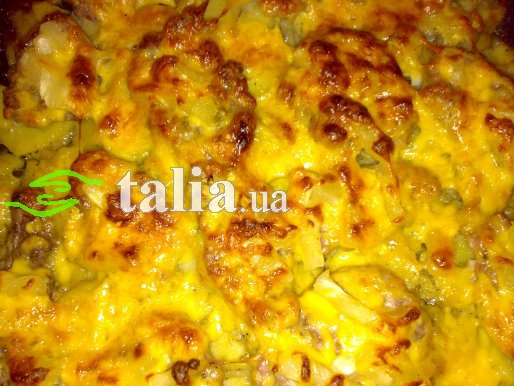 Рецепт. Запеченный картофель с мясом в майонезе (картошка с мясом) Рецепт. Запеченный картофель с мясом в майонезе (картошка с мясом)