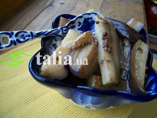 Рецепт. Маринованные баклажаны с кинзой Рецепт. Маринованные баклажаны с кинзой