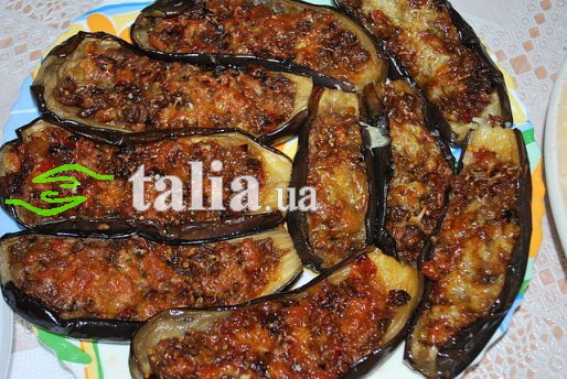 Рецепт. Фаршированные баклажаны с мясом Рецепт. Фаршированные баклажаны с мясом