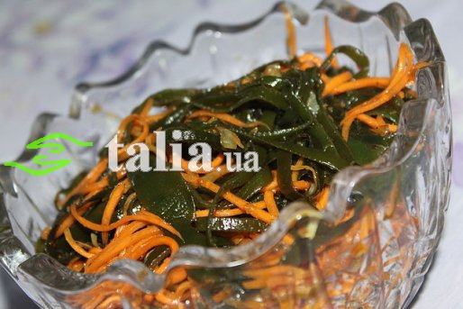 Рецепт. Морская капуста с морковкой Рецепт. Морская капуста с морковкой