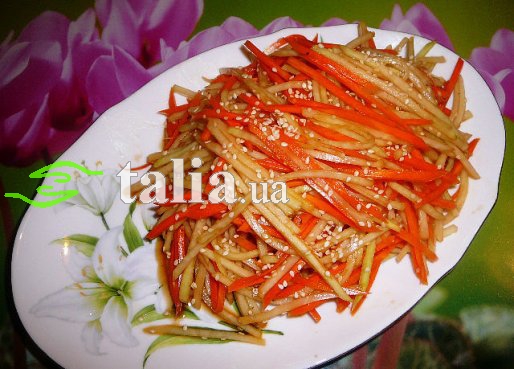 Рецепт. Капуста по-корейски (кольраби) Рецепт. Капуста по-корейски (кольраби)