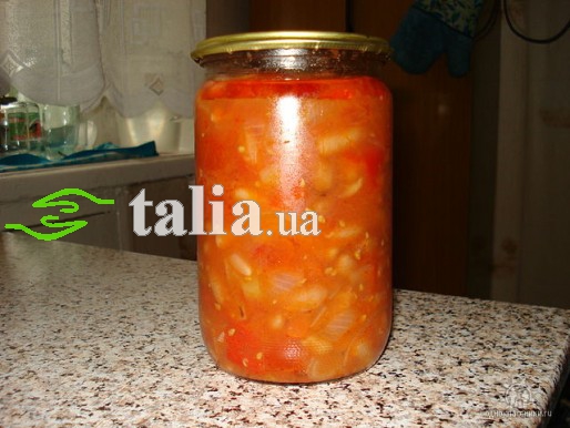 Рецепт. Заправка для супа на зиму с фасолью
