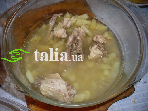 Рецепт. Суп в микроволновке с курицей Рецепт. Суп в микроволновке с курицей