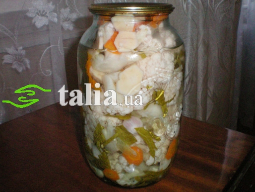 Рецепт. Маринованная цветная капуста Рецепт. Маринованная цветная капуста