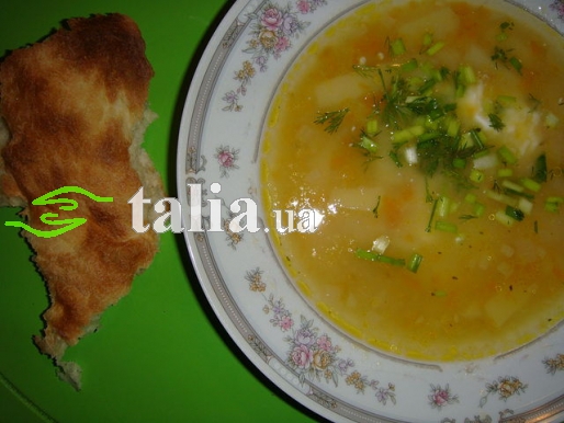Рецепт. Постный суп с горохом и овощами Рецепт. Постный суп с горохом и овощами