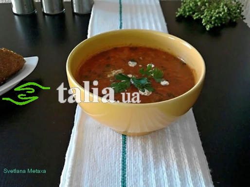Рецепт. Томатный суп-пюре с луком Рецепт. Томатный суп-пюре с луком