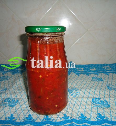 Рецепт. Аджика на зиму варёная (сладкая) Рецепт. Аджика на зиму варёная (сладкая)