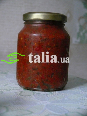 Рецепт. Аджика абхазская (острая) из запечённых острых перцев Рецепт. Аджика абхазская (острая) из запечённых острых перцев