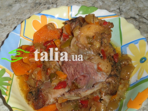 Рецепт. Хашлама из баранины с овощами Рецепт. Хашлама из баранины с овощами