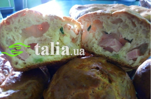 Рецепт. Маффины с сыром и колбасой Рецепт. Маффины с сыром и колбасой