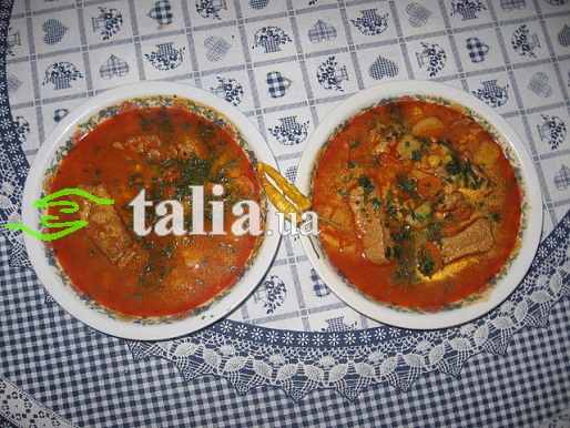 Рецепт. Бограч. Гуляш с мясом и овощами Рецепт. Бограч. Гуляш с мясом и овощами