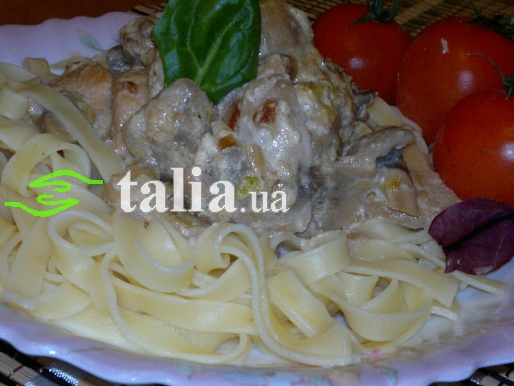 Рецепт. Грибная подливка с курицей Рецепт. Грибная подливка с курицей