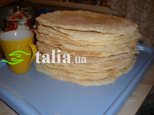 Рецепт. Коржи для торта ''Наполеона'' Рецепт. Коржи для торта ''Наполеона''