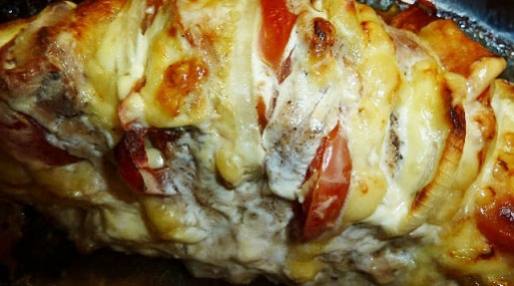 Рецепт. Куриная грудка в духовке с овощами