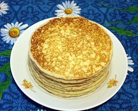 Рецепт. Блинчики (налистники на манной крупе)